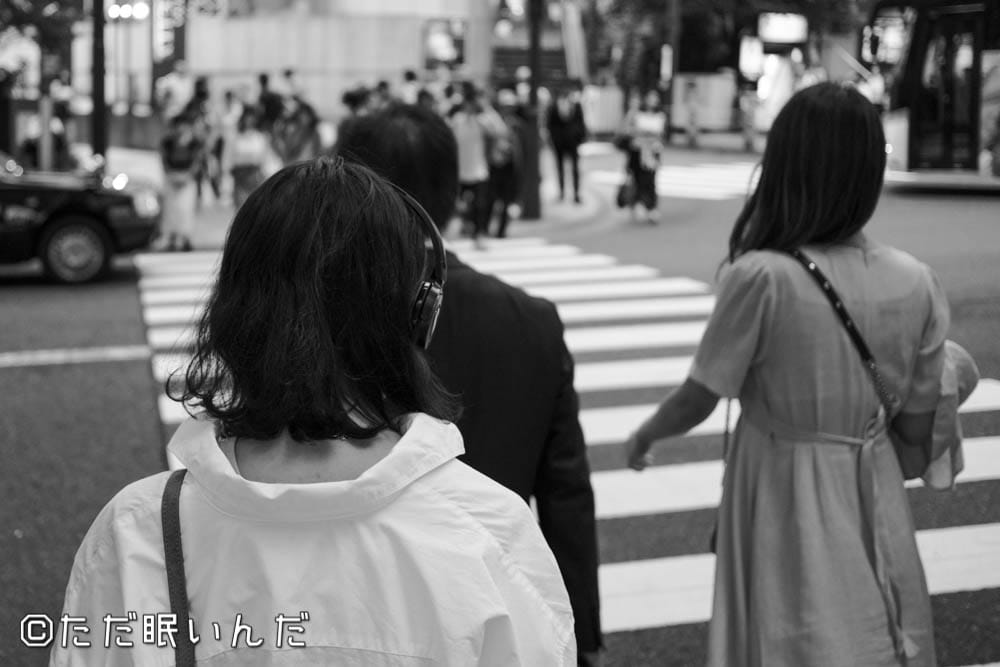 深夜の渋谷を徘徊した