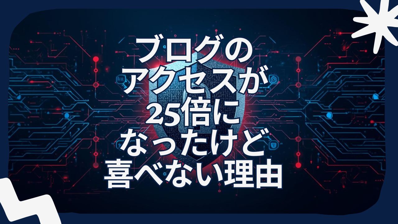 【WordPress乗っ取り未遂】ブログのアクセスが25倍になったけど喜べない理由